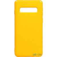 Чохол-накладка TOTO Mirror TPU 2mm Case Samsung Galaxy S10 Yellow