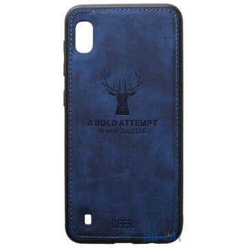 Чохол-накладка TOTO Deer Shell With Leather Effect Case Samsung Galaxy A10 Dark Blue