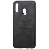 Чохол-накладка TOTO Deer Shell With Leather Effect Case Samsung Galaxy A20/A30 Black