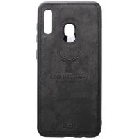Чохол-накладка TOTO Deer Shell With Leather Effect Case Samsung Galaxy A20/A30 Black