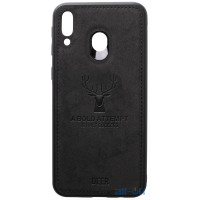 Чохол-накладка TOTO Deer Shell With Leather Effect Case Samsung Galaxy M20 Black