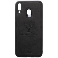 Чохол-накладка TOTO Deer Shell With Leather Effect Case Samsung Galaxy M20 Black