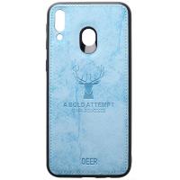 Чохол-накладка TOTO Deer Shell With Leather Effect Case Samsung Galaxy M20 Blue
