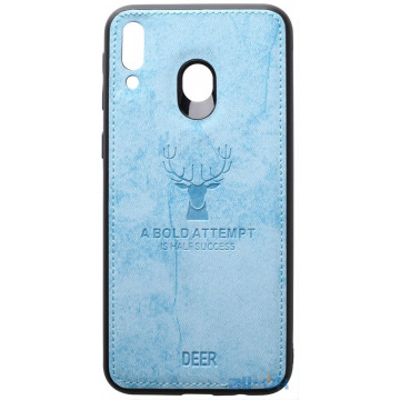 Чохол-накладка TOTO Deer Shell With Leather Effect Case Samsung Galaxy M20 Blue