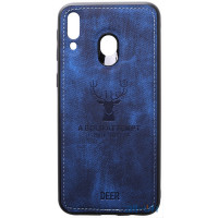 Чохол-накладка TOTO Deer Shell With Leather Effect Case Samsung Galaxy M20 Dark Blue