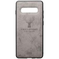 Чохол-накладка TOTO Deer Shell With Leather Effect Case Samsung Galaxy S10 Grey