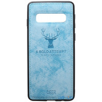 Чохол-накладка TOTO Deer Shell With Leather Effect Case Samsung Galaxy S10 Plus Blue