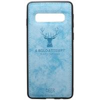 Чохол-накладка TOTO Deer Shell With Leather Effect Case Samsung Galaxy S10 Plus Blue
