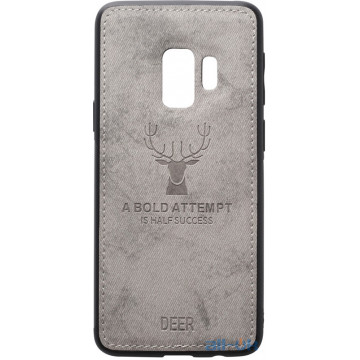 Чохол-накладка TOTO Deer Shell With Leather Effect Case Samsung Galaxy S9 Grey