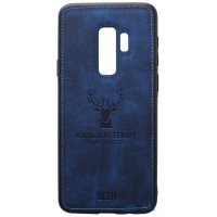 Чохол-накладка TOTO Deer Shell With Leather Effect Case Samsung Galaxy S9 Plus Dark Blue