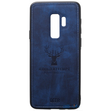 Чохол-накладка TOTO Deer Shell With Leather Effect Case Samsung Galaxy S9 Plus Dark Blue
