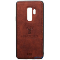 Чохол-накладка TOTO Deer Shell With Leather Effect Case Samsung Galaxy S9 Plus Brown