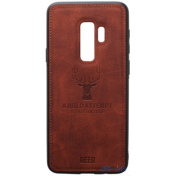 Чохол-накладка TOTO Deer Shell With Leather Effect Case Samsung Galaxy S9 Plus Brown