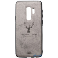 Чохол-накладка TOTO Deer Shell With Leather Effect Case Samsung Galaxy S9 Plus Grey