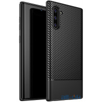 Чохол-накладка Ipaky Moosy Series/TPU With Carbon Fiber Case Samsung Galaxy Note 10 Black