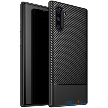 Чохол-накладка Ipaky Moosy Series/TPU With Carbon Fiber Case Samsung Galaxy Note 10 Black