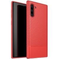 Чохол-накладка Ipaky Moosy Series/TPU With Carbon Fiber Case Samsung Galaxy Note 10 Red