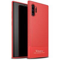 Чохол-накладка Ipaky Moosy Series/TPU With Carbon Fiber Case Samsung Galaxy Note 10 Plus Red