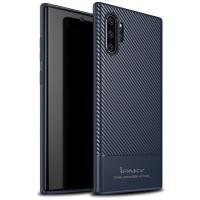 Чохол-накладка Ipaky Moosy Series/TPU With Carbon Fiber Case Samsung Galaxy Note 10 Plus Blue