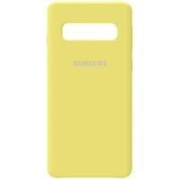 Чохол-накладка TOTO Silicone Case Samsung Galaxy S10 Lemon Yellow