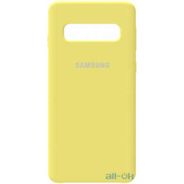 Чохол-накладка TOTO Silicone Case Samsung Galaxy S10 Lemon Yellow