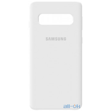 Чохол-накладка TOTO Silicone Case Samsung Galaxy S10 White