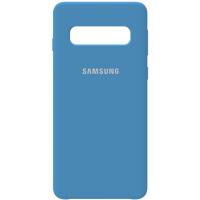 Чохол-накладка TOTO Silicone Case Samsung Galaxy S10 Navy Blue