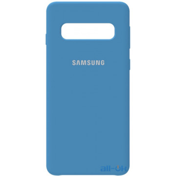 Чохол-накладка TOTO Silicone Case Samsung Galaxy S10 Navy Blue
