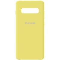 Чохол-накладка TOTO Silicone Case Samsung Galaxy S10 Plus Lemon Yellow