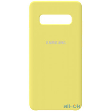 Чохол-накладка TOTO Silicone Case Samsung Galaxy S10 Plus Lemon Yellow