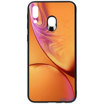 Чохол-накладка TOTO Print Glass Space Case Samsung Galaxy M20 Yellow