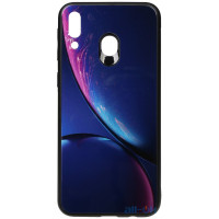 Чохол-накладка TOTO Print Glass Space Case Samsung Galaxy M20 Blue