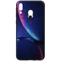 Чохол-накладка TOTO Print Glass Space Case Samsung Galaxy M20 Blue