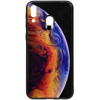 Чохол-накладка TOTO Print Glass Space Case Samsung Galaxy M20 Violet