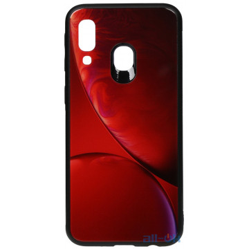Чохол-накладка TOTO Print Glass Space Case Samsung Galaxy A40 Rubin Red