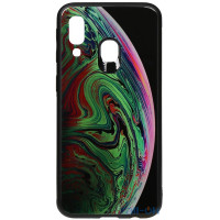 Чохол-накладка TOTO Print Glass Space Case Samsung Galaxy A40 Green