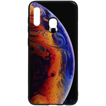 Чохол-накладка TOTO Print Glass Space Case Samsung Galaxy A20/A30 Violet