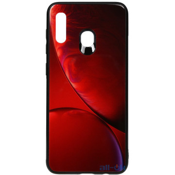 Чохол-накладка TOTO Print Glass Space Case Samsung Galaxy A20/A30 Rubin Red