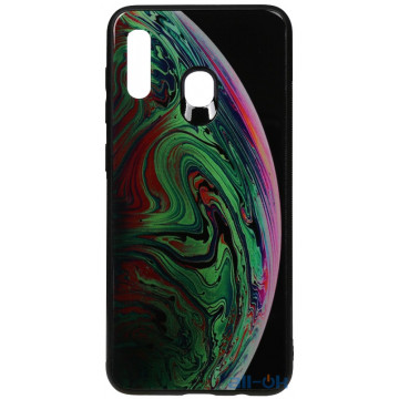 Чохол-накладка TOTO Print Glass Space Case Samsung Galaxy A20/A30 Green