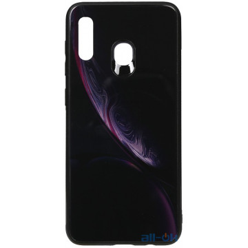 Чохол-накладка TOTO Print Glass Space Case Samsung Galaxy A20/A30 Black