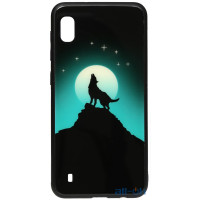 Чохол-накладка TOTO Night Light Print Glass Case Samsung Galaxy A10 Howling Wolf