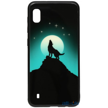 Чохол-накладка TOTO Night Light Print Glass Case Samsung Galaxy A10 Howling Wolf