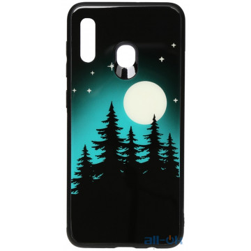 Чохол-накладка TOTO Night Light Print Glass Case Samsung Galaxy A20/A30 Full Moon