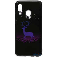 Чохол-накладка TOTO Night Light Print Glass Case Samsung Galaxy A40 Deer