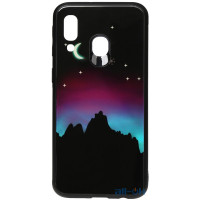 Чохол-накладка TOTO Night Light Print Glass Case Samsung Galaxy A40 Young Moon