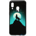 Чохол-накладка TOTO Night Light Print Glass Case Samsung Galaxy A40 Howling Wolf — інтернет магазин All-Ok. фото 1