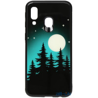 Чохол-накладка TOTO Night Light Print Glass Case Samsung Galaxy A40 Full Moon