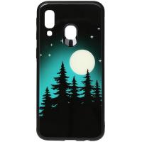 Чохол-накладка TOTO Night Light Print Glass Case Samsung Galaxy A40 Full Moon