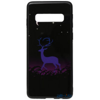 Чохол-накладка TOTO Night Light Print Glass Case Samsung Galaxy S10 Deer