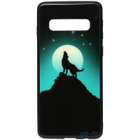 Чохол-накладка TOTO Night Light Print Glass Case Samsung Galaxy S10 Howling Wolf